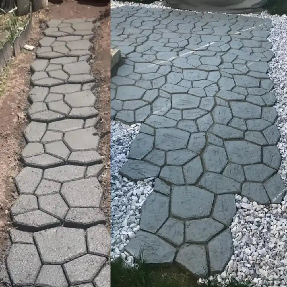 Garden Path Maker Mold صانع الممرات الحجرية ، الإسمنتية
